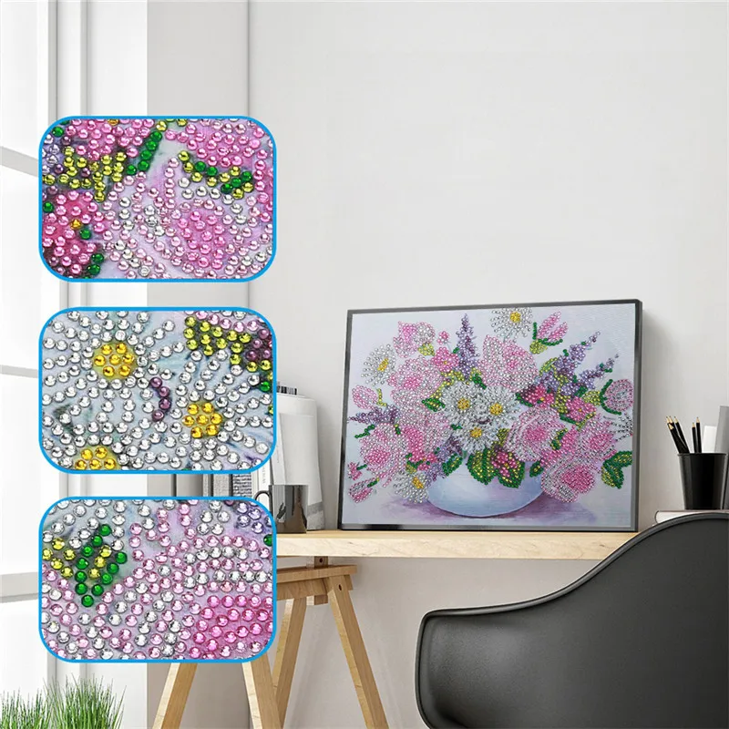 5D DIY Diamond Painting Pink White Flowers Diamond Embroidery Partial Special Shaped Rhinestones Cross Stitch Hobby Home Decor
5D DIY Diamond Painting Pink White Flowers Diamond Embroidery Partial Special Shaped Rhinestones Cross Stitch Hobby Home Decor