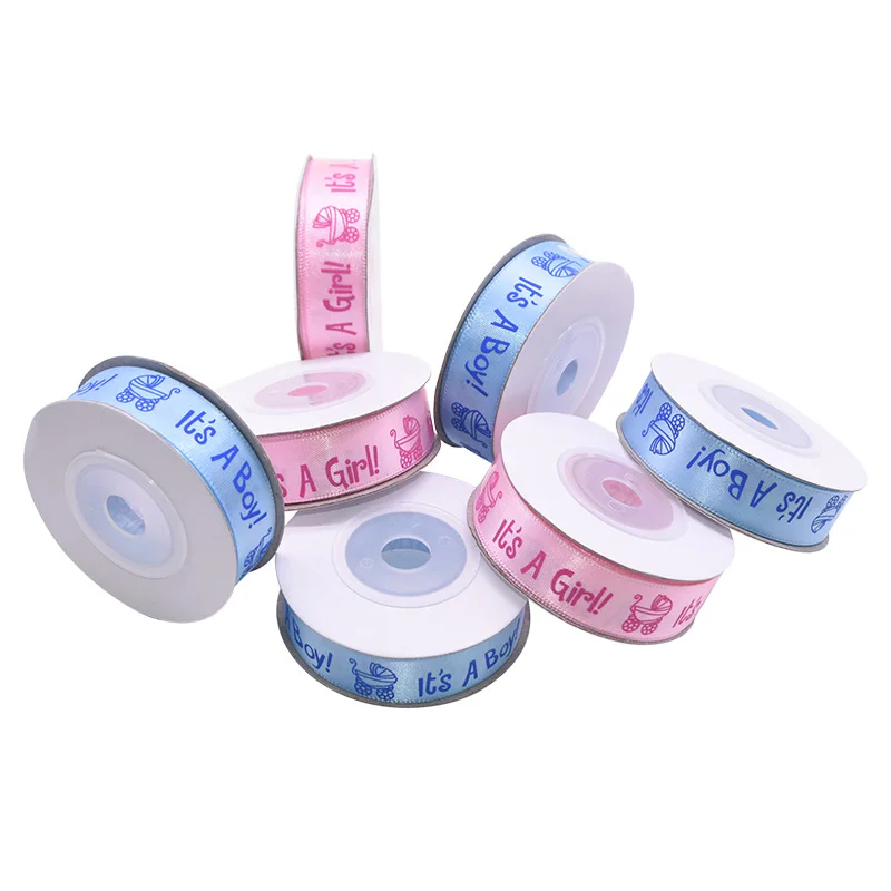 10yard/roll 15MM It's A Boy Its A Girl Grosgrain Satin Ribbon Gift Wrap Ribbons for Baby Shower Christening & Baptism Decoration
10yard/roll 15MM It's A Boy Its A Girl Grosgrain Satin Ribbon Gift Wrap Ribbons for Baby Shower Christening & Baptism Decoration