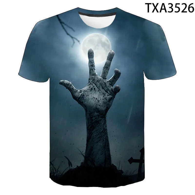 2021 Mens horror T shirts Fashion New Summer Men's Short Sleeve T-shirt Casual 3D Zombie Print Rock Tshirt For Man Full Printed
2021 Mens horror T shirts Fashion New Summer Men's Short Sleeve T-shirt Casual 3D Zombie Print Rock Tshirt For Man Full Printed