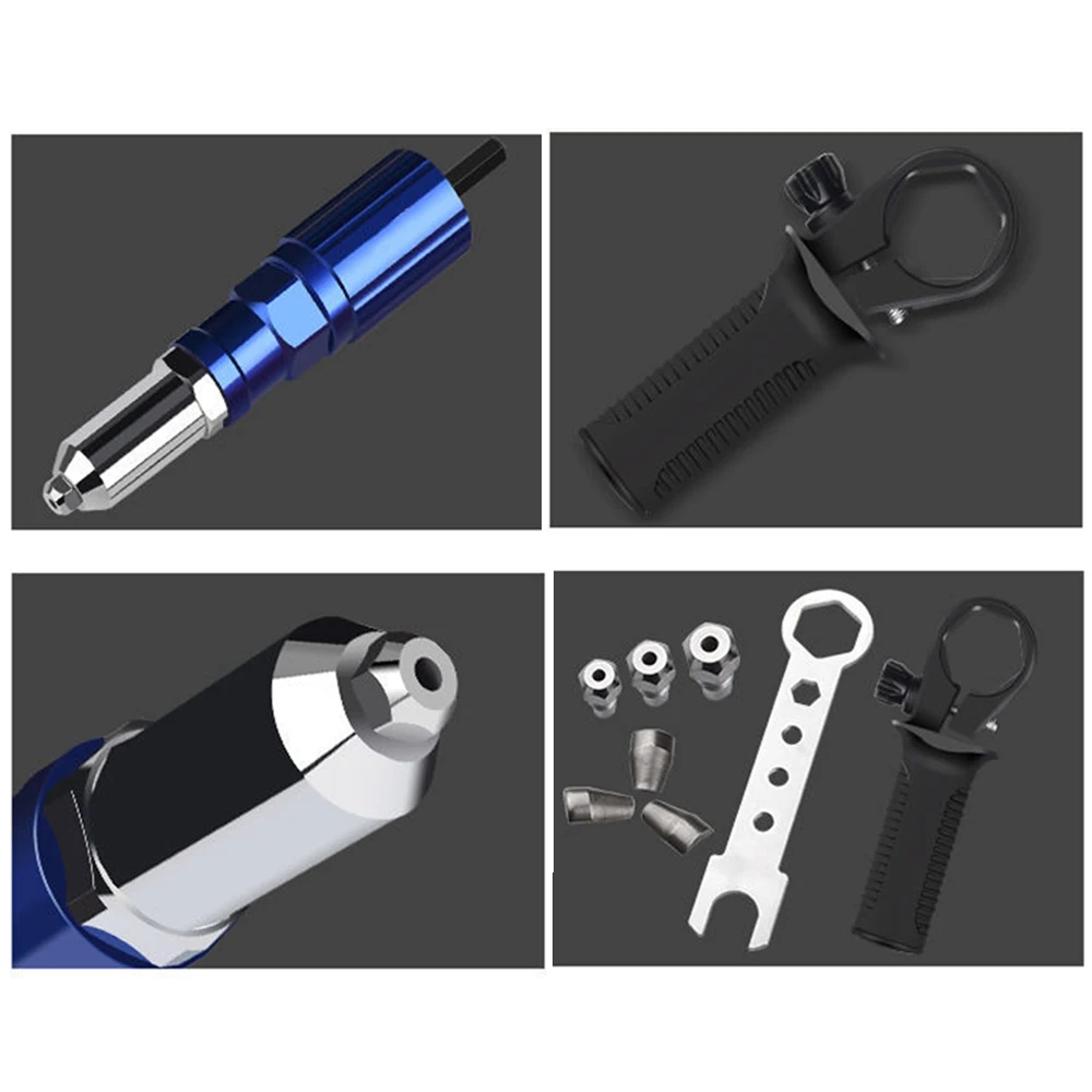 Heavy Duty Nut Electric Rivet Gun 2.4mm-4.8mm Rivet Nut Gun Drill Adapter Cordless Riveting Tool Insert Nut Pull Rivet Tool
Heavy Duty Nut Electric Rivet Gun 2.4mm-4.8mm Rivet Nut Gun Drill Adapter Cordless Riveting Tool Insert Nut Pull Rivet Tool