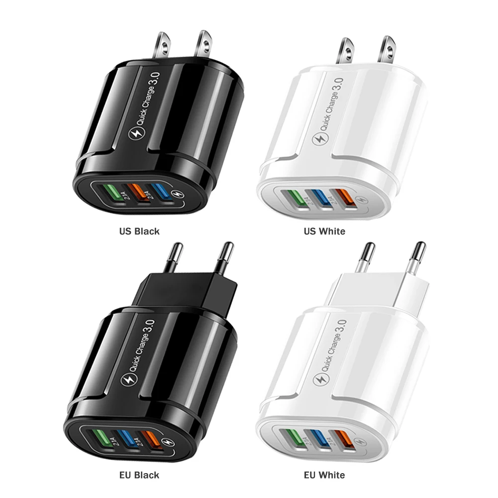 Быстрая зарядка 4,0 3,0 USB зарядное устройство универсальное 4 порта Быстрая зарядка EU US вилка адаптер питания для Samsung S10 iPhone 11 Tablet Charge
Быстрая зарядка 4,0 3,0 USB зарядное устройство универсальное 4 порта Быстрая зарядка EU US вилка адаптер питания для Samsung S10 iPhone 11 Tablet Charge