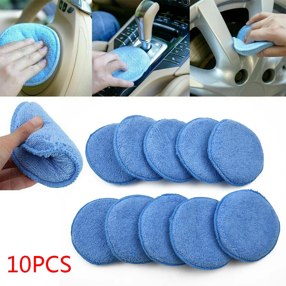 10pcs Car Waxing Polish Microfiber Foam Sponge Applicator Cleaning Pads 5-Inch Dust Remove Auto Care Polishing Pad
10pcs Car Waxing Polish Microfiber Foam Sponge Applicator Cleaning Pads 5-Inch Dust Remove Auto Care Polishing Pad