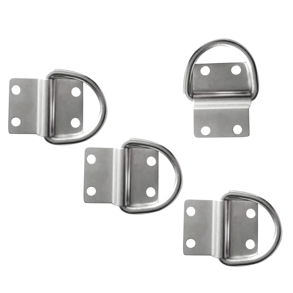 D Кольцо 1/4 ''стяжное кольцо нагрузка якорь прицеп Кованое Крепежное (4-Pack)