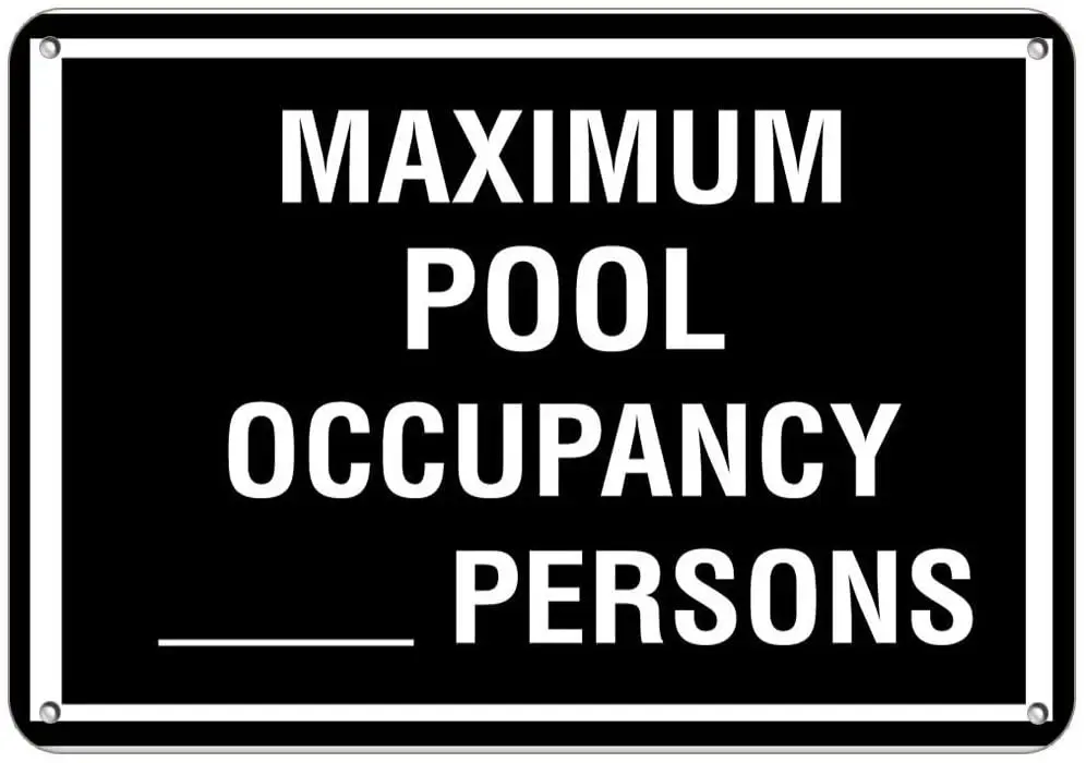 Maximum Spa Occupancy Persons Style 2 Pool Signs Label Vinyl Decal Sticker Kit OSHA Safety Label Compliance Signs 8"
Maximum Spa Occupancy Persons Style 2 Pool Signs Label Vinyl Decal Sticker Kit OSHA Safety Label Compliance Signs 8"