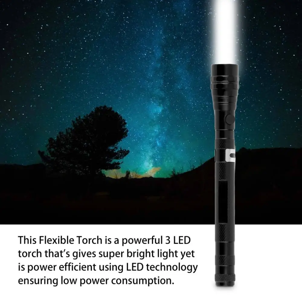 New Flexible Magnetized Head Telescopic Flexible 3 LED Torch Flashlight Magnetic Pick Up Tool Lamp Light tools gifts
New Flexible Magnetized Head Telescopic Flexible 3 LED Torch Flashlight Magnetic Pick Up Tool Lamp Light tools gifts