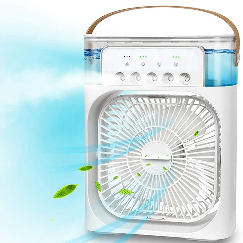 Portable Air Conditioner Fan USB Desk Fan Mini Evaporative Air Cooler Fan with 7 Colors Lights Personal Air Cooler
Portable Air Conditioner Fan USB Desk Fan Mini Evaporative Air Cooler Fan with 7 Colors Lights Personal Air Cooler