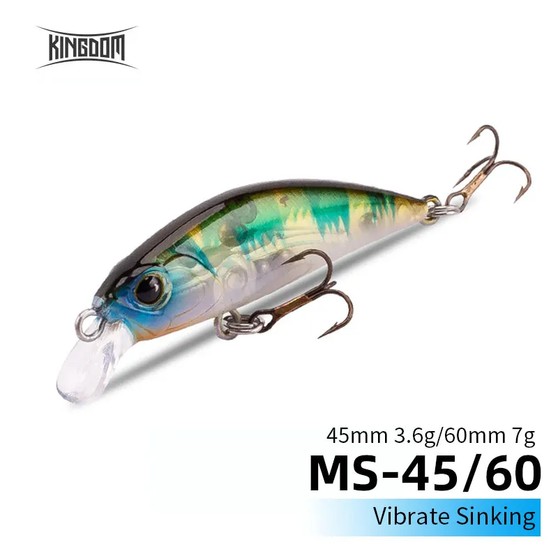 KINGDOM 45mm Noise 60mm Silence 2 Type Micro Fly Minnow Fishing Lures Vibrate Sinking Wobbler Artificial Hard Bait Trolling Lure
KINGDOM 45mm Noise 60mm Silence 2 Type Micro Fly Minnow Fishing Lures Vibrate Sinking Wobbler Artificial Hard Bait Trolling Lure