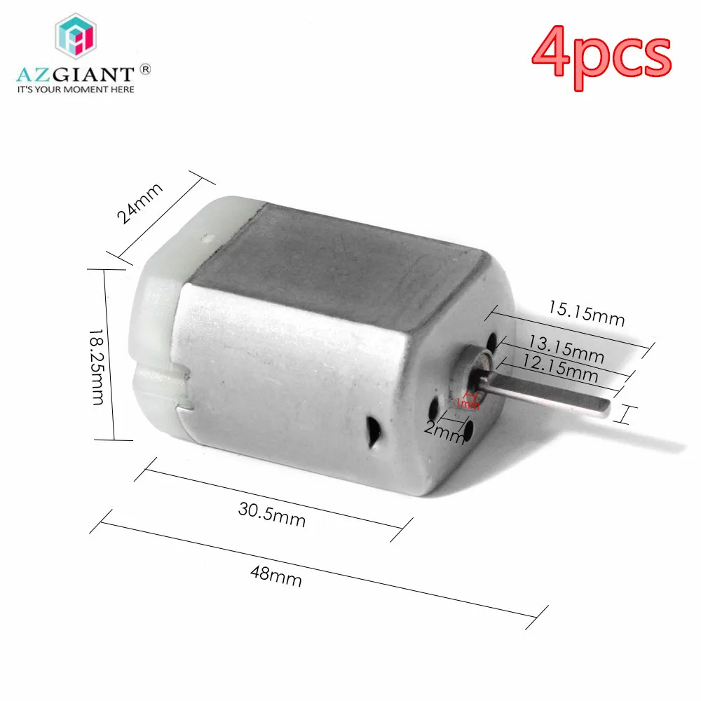AZgiant 4 шт./лот DC12V 14000 об/мин карбоновая щетка DC мотор Автомобильный Дверной замок 13