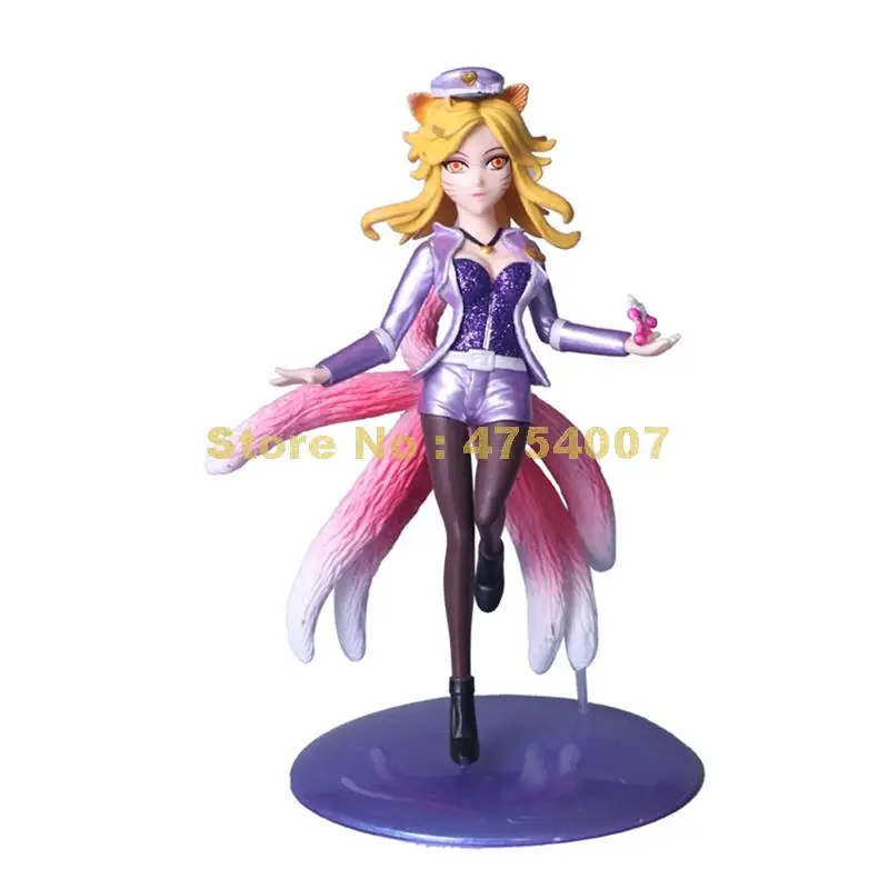 Экшн фигурка loll the nine tailed fox ahri из ПВХ Коллекционная модель куклы игрушка 18