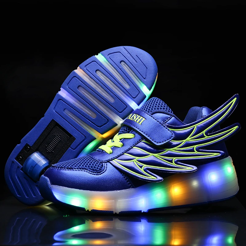 Blue Pink Black USB Charging Fashion Girls Boys LED Light Roller Skate Shoes For Children Kids Sneakers With Wheels One wheels
Blue Pink Black USB Charging Fashion Girls Boys LED Light Roller Skate Shoes For Children Kids Sneakers With Wheels One wheels