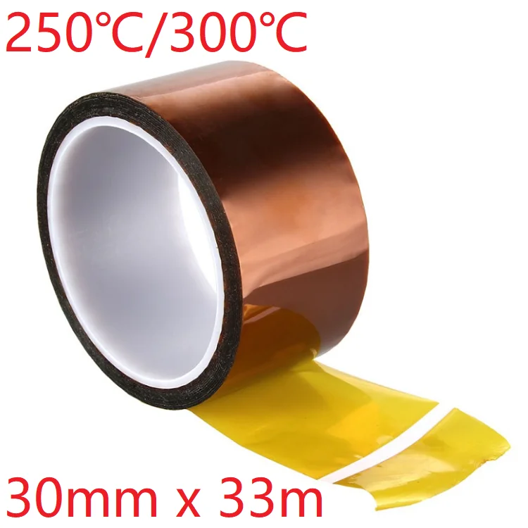 30mm x 33m Polyimide Adhesive Tape BGA PCB 3D Printing Board Protection High Temperature Heat Resistant Electronic Insulation
30mm x 33m Polyimide Adhesive Tape BGA PCB 3D Printing Board Protection High Temperature Heat Resistant Electronic Insulation