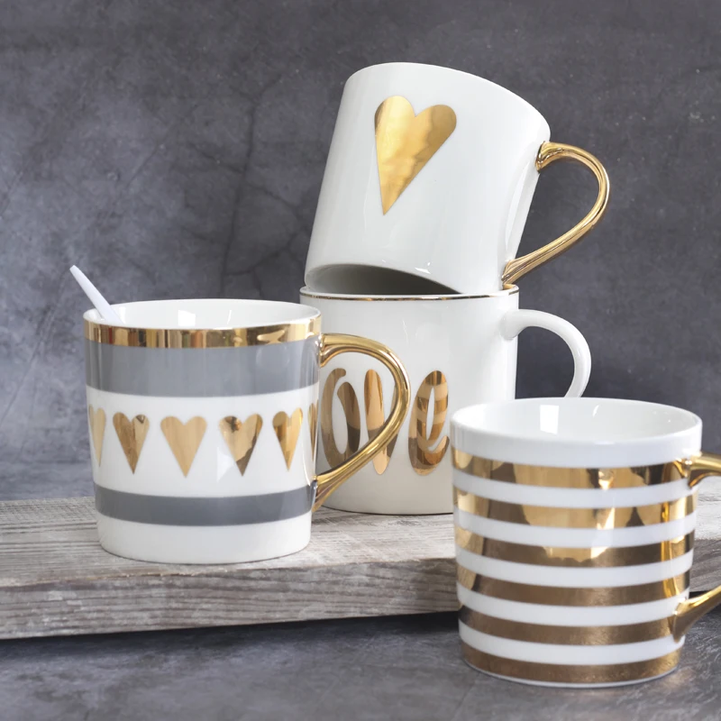 Nordic Gold Mug Light Luxury Ceramic Cup Office Tea Coffee Cup Wedding with Hand Gift Water Cup Love Hand Cup Tea Cup
Nordic Gold Mug Light Luxury Ceramic Cup Office Tea Coffee Cup Wedding with Hand Gift Water Cup Love Hand Cup Tea Cup