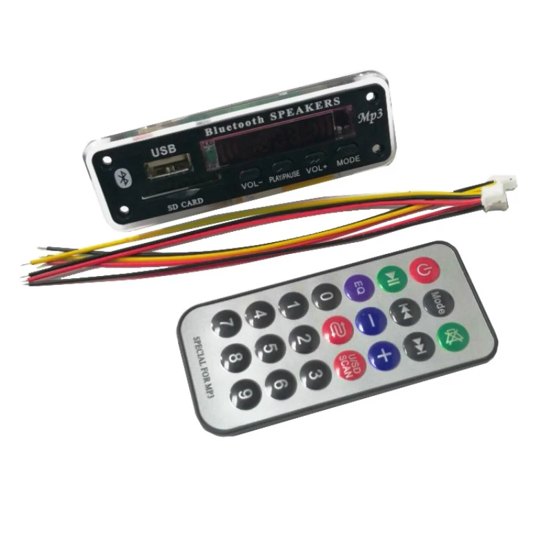 Bluetooth 5.0 Wireless mp3 Decoder Board APE WMA USB SD AUX FM Audio Radio Module 12V music player Power-off Memory For Car
Bluetooth 5.0 Wireless mp3 Decoder Board APE WMA USB SD AUX FM Audio Radio Module 12V music player Power-off Memory For Car