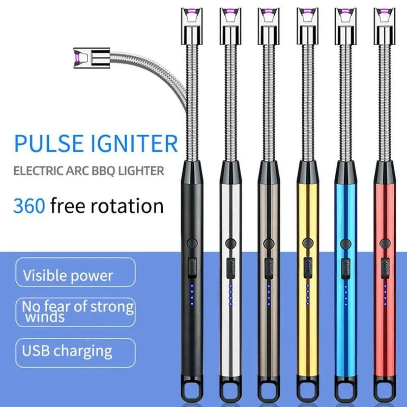 Windproof Led Usb Electric Rechargeable Long Bbq Kitchen Gas Stove Lighter Plasma Arc Flameless Candle Unusual Lighters Outdoor
Windproof Led Usb Electric Rechargeable Long Bbq Kitchen Gas Stove Lighter Plasma Arc Flameless Candle Unusual Lighters Outdoor
