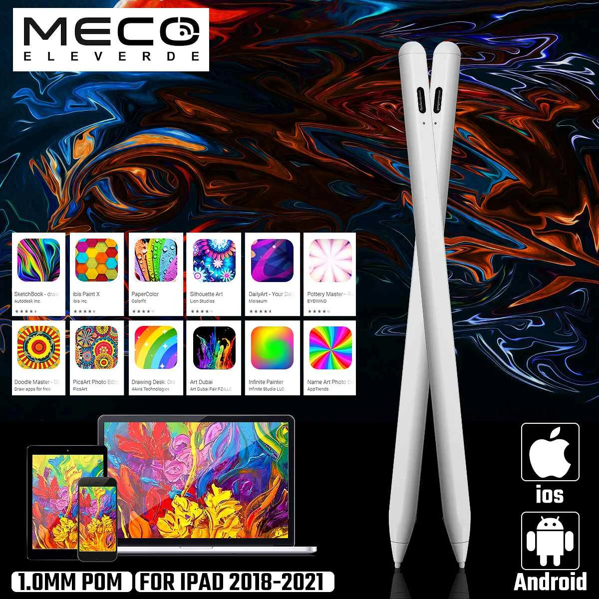 MECO For Apple Pencil 2 for bluetooth Stylus Pen For Drawing Touch Pen For iPad 2021 2020 2019 2018 With Power Display EU STOCK
MECO For Apple Pencil 2 for bluetooth Stylus Pen For Drawing Touch Pen For iPad 2021 2020 2019 2018 With Power Display EU STOCK