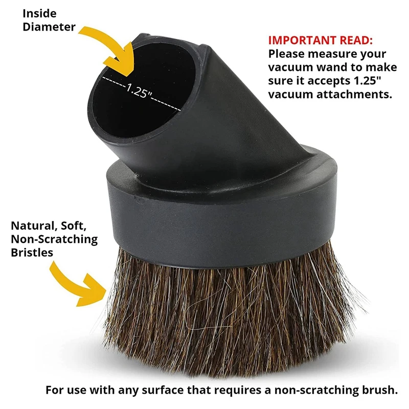 Vacuum Cleaner Dusting Brush 0.98 Inch and 1.25 Inch Vacuum Brush and 1.25 to 1.37 Inch Adapter Tool for Standard Hose
Vacuum Cleaner Dusting Brush 0.98 Inch and 1.25 Inch Vacuum Brush and 1.25 to 1.37 Inch Adapter Tool for Standard Hose