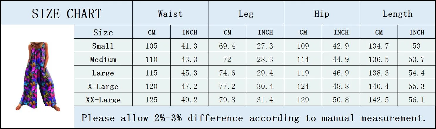 JAYCOSIN Elegant Jumpsuit Women Fashion Summer Casual Sexy Floral Print Jumpsuit Butterfly Print Jumpsuit Playsuits Oversize
JAYCOSIN Elegant Jumpsuit Women Fashion Summer Casual Sexy Floral Print Jumpsuit Butterfly Print Jumpsuit Playsuits Oversize