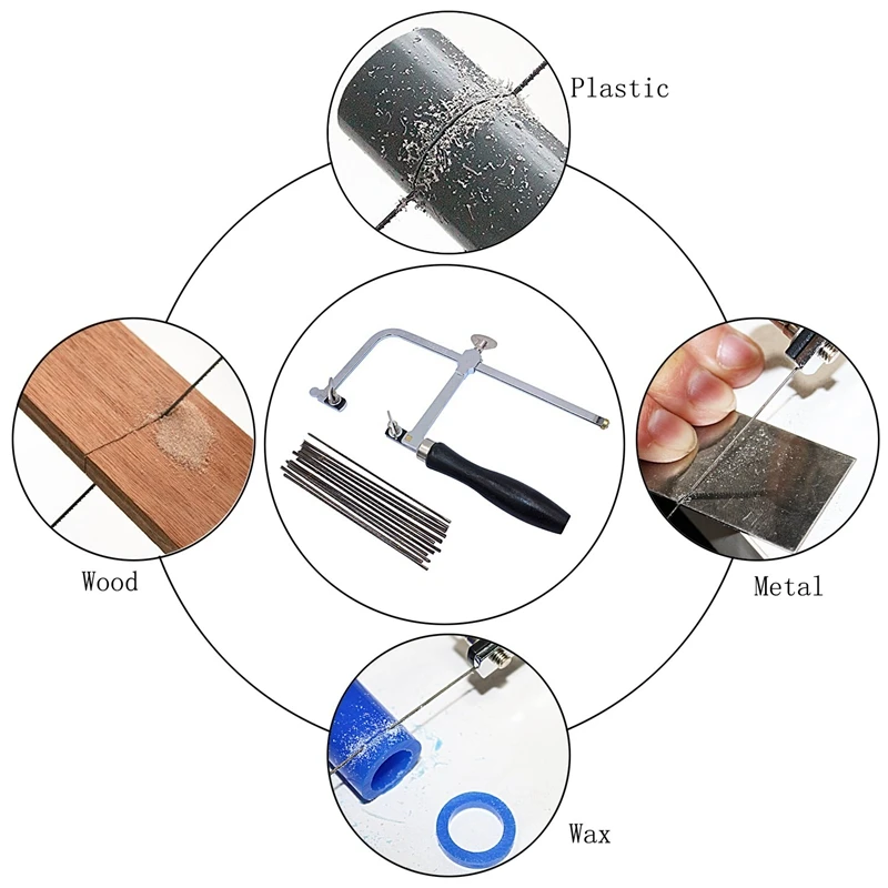 Jeweler'S Saw Frame Adjustable With 144 Blades Professional Jewelry Making Kit
Jeweler'S Saw Frame Adjustable With 144 Blades Professional Jewelry Making Kit