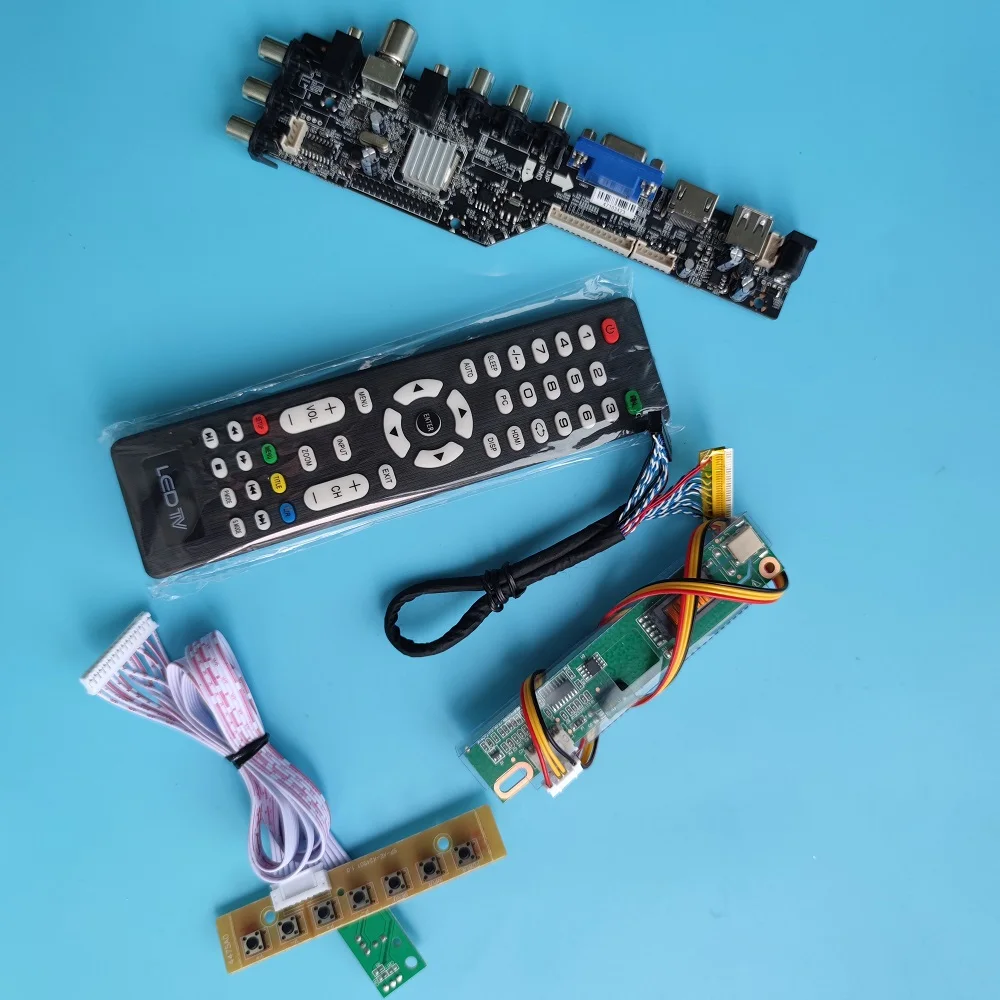 Kit For LP150X2-C2 1024x768 DVB-T DVB-T2 Display LED USB VGA AV TV driver digital panel remote HDMI-compatible controller board
Kit For LP150X2-C2 1024x768 DVB-T DVB-T2 Display LED USB VGA AV TV driver digital panel remote HDMI-compatible controller board