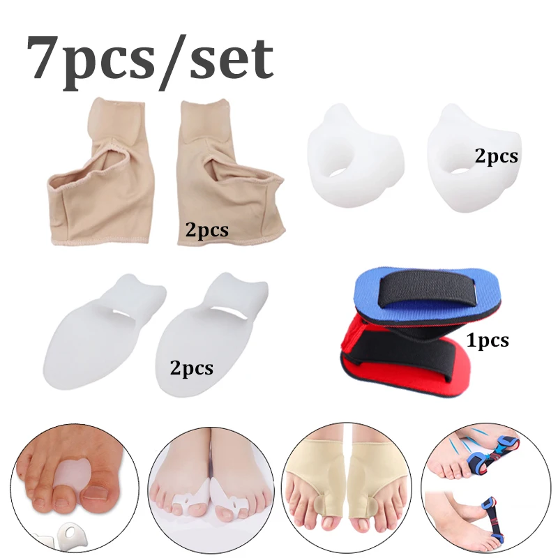 Hallux Valgus Corrector Alignment Toe Separator Tarsal Splint Orthotics Pain Relief Toe Foot Care Tools Do Dropshipping 7pcs/set
Hallux Valgus Corrector Alignment Toe Separator Tarsal Splint Orthotics Pain Relief Toe Foot Care Tools Do Dropshipping 7pcs/set