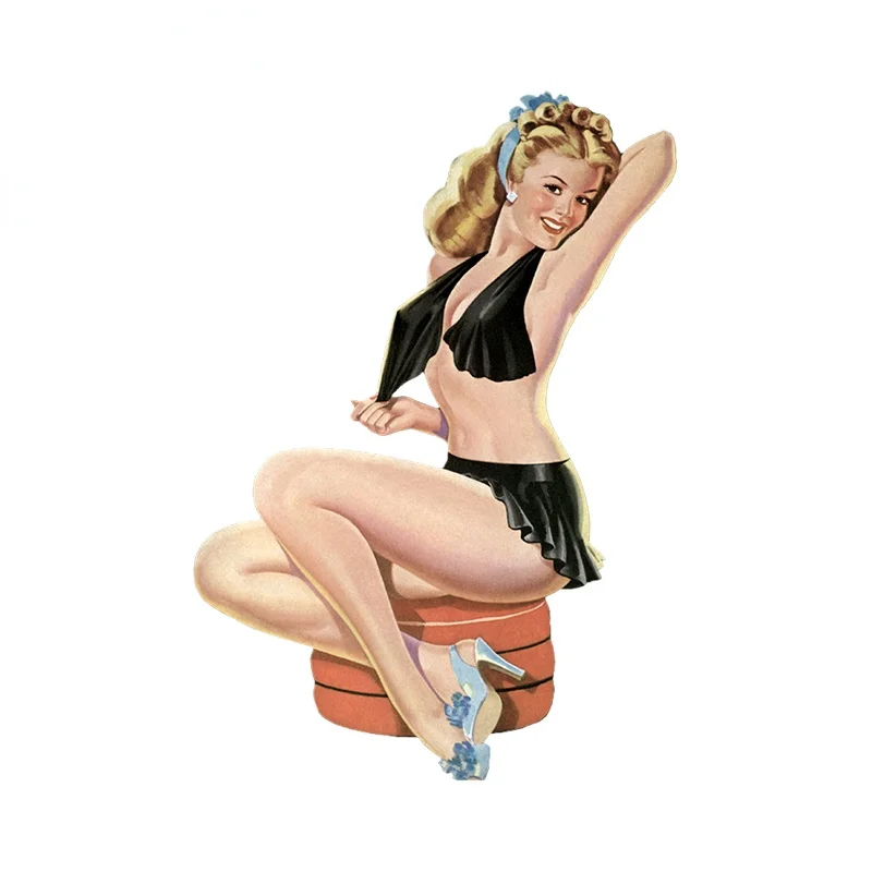 Автомобильные аксессуары для Pinup Girl, классические автомобильные наклейки, креативные виниловые наклейки 13 см x 9,1 см
Автомобильные аксессуары для Pinup Girl, классические автомобильные наклейки, креативные виниловые наклейки 13 см x 9,1 см