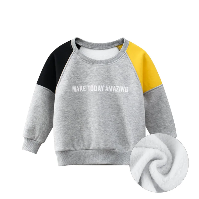 Korean version children's clothing for autumn and winter new children's sweater pullover baby clothes color-blocking sweatshirt
Korean version children's clothing for autumn and winter new children's sweater pullover baby clothes color-blocking sweatshirt