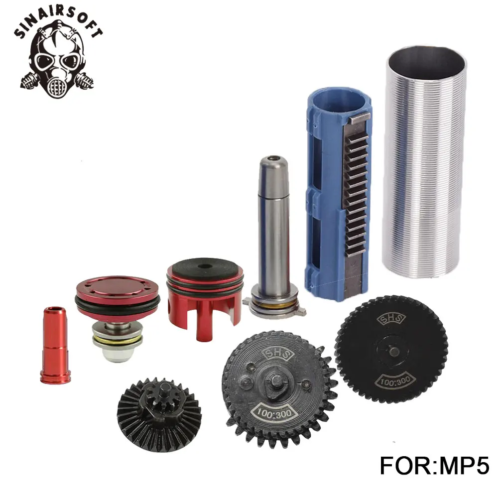 100:300 Gear Nozzle Cylinder Spring Guide 14 Teeth Piston Kit Fit Airsoft M4 MP5 AK G36 For Paintball hunting Accessories
100:300 Gear Nozzle Cylinder Spring Guide 14 Teeth Piston Kit Fit Airsoft M4 MP5 AK G36 For Paintball hunting Accessories