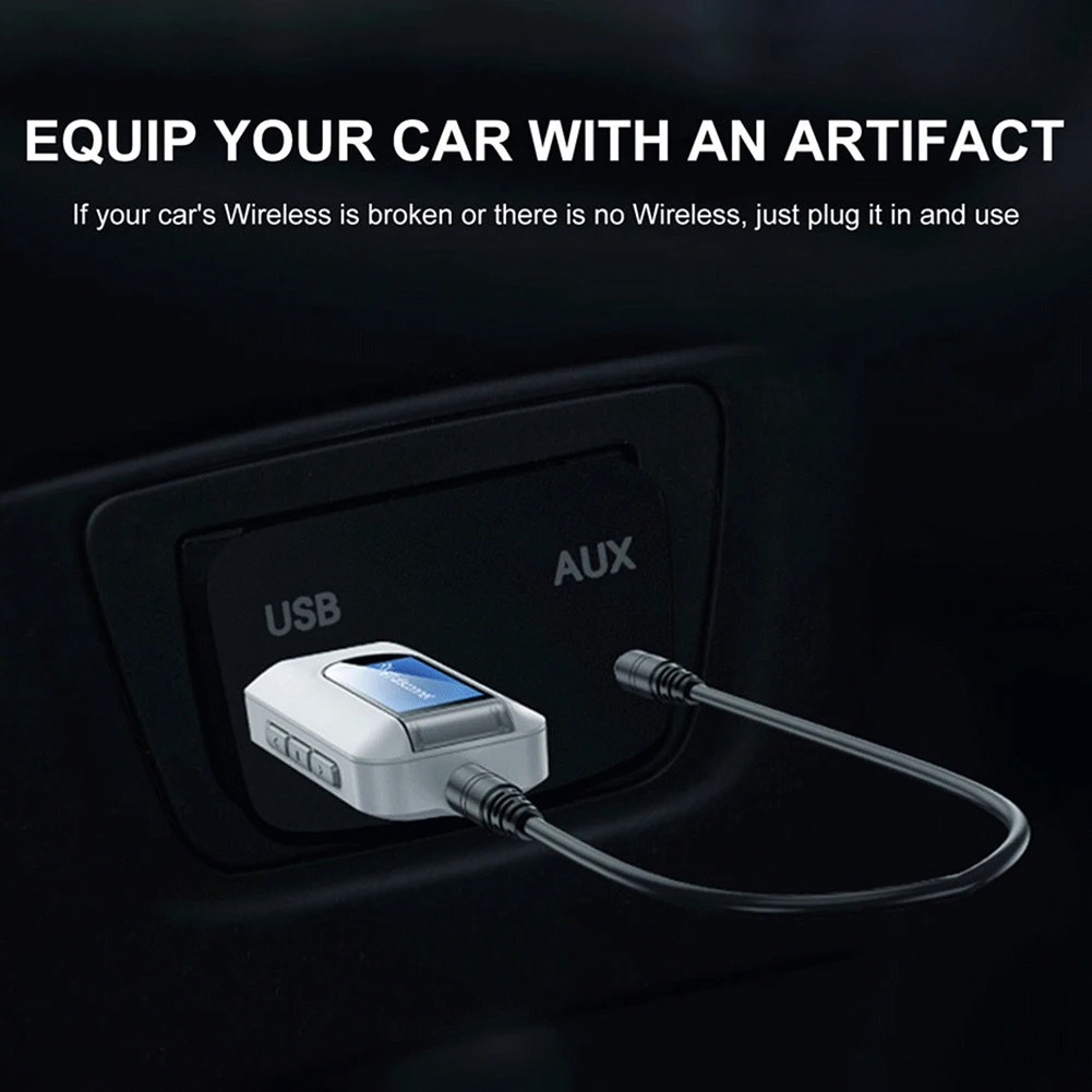 LCD Display USB Bluetooth 5.0 Dongle 2 in 1 Wireless Audio Transmitter Receiver 3.5mm AUX Adapter for Speaker PC Car
LCD Display USB Bluetooth 5.0 Dongle 2 in 1 Wireless Audio Transmitter Receiver 3.5mm AUX Adapter for Speaker PC Car