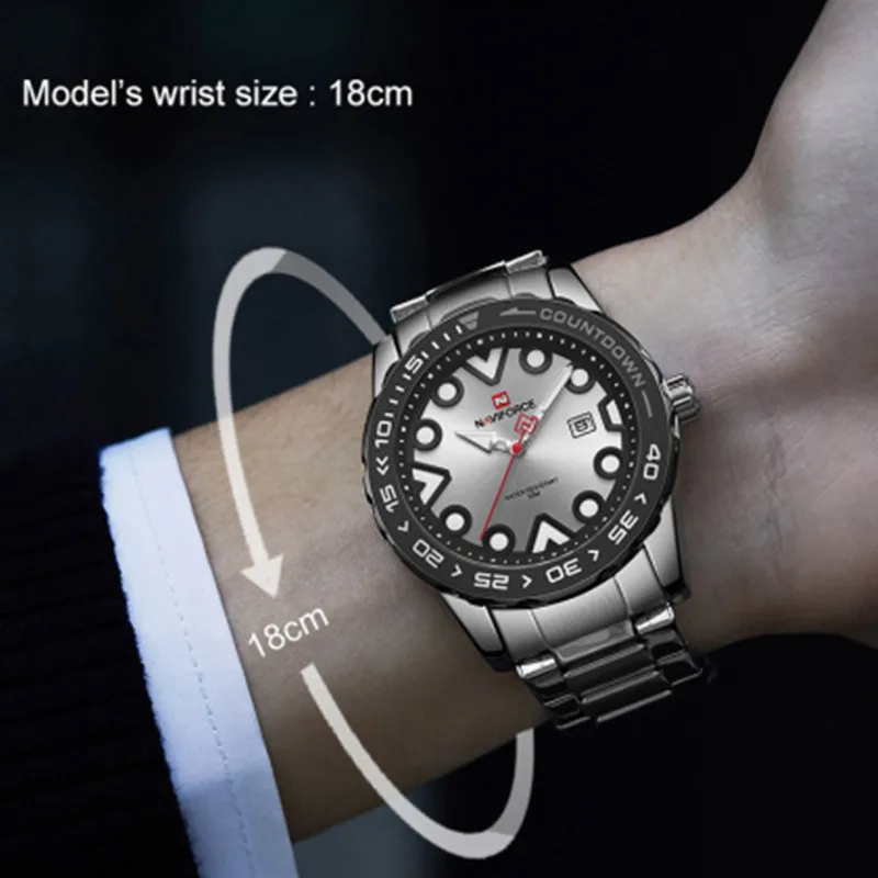NAVIFORCE Top Business Brand Men Watches Luxury Quartz Man Watch Military Waterproof Wristwatches Male Clock Relogio Masculino
NAVIFORCE Top Business Brand Men Watches Luxury Quartz Man Watch Military Waterproof Wristwatches Male Clock Relogio Masculino
