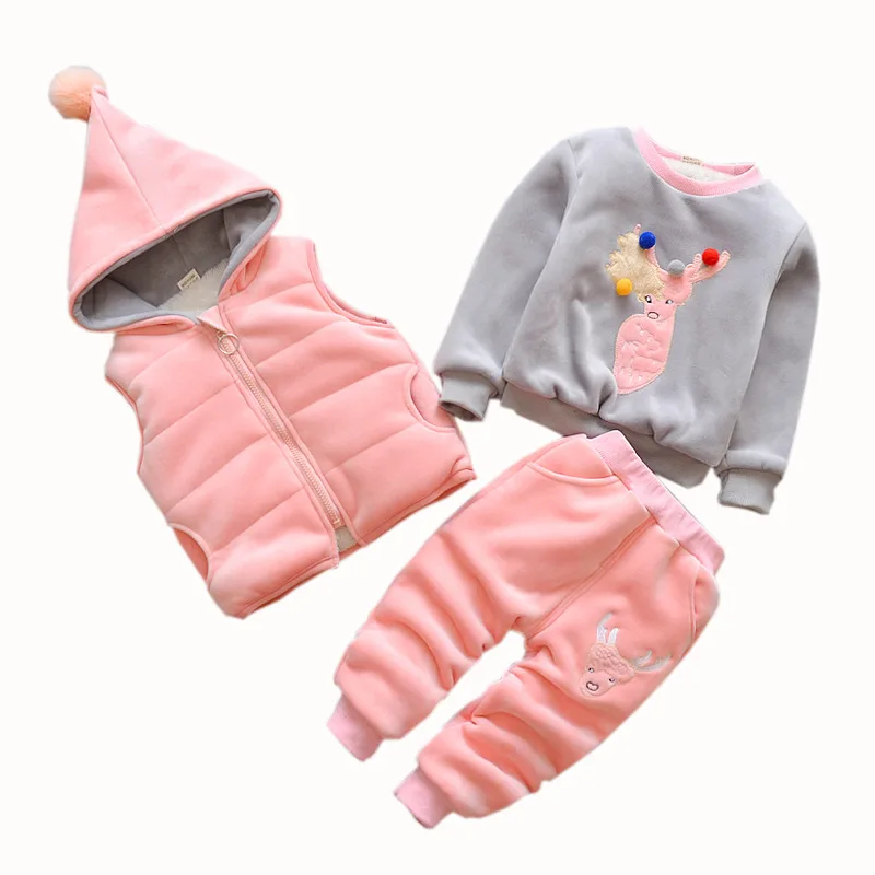 Christmas Reindeer Cartoon Pointed Hat Set Warm Cosy Outfit Kid Girls Boys Winter Clothes 3PCS Waistcoat+ Pullover+Trousers 1-3Y
Christmas Reindeer Cartoon Pointed Hat Set Warm Cosy Outfit Kid Girls Boys Winter Clothes 3PCS Waistcoat+ Pullover+Trousers 1-3Y