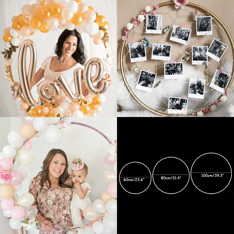 60/80/100cm Detachable flower wreath ring balloons hoop DIY balloon bow arch garland wedding decor baby shower Christmas rings
60/80/100cm Detachable flower wreath ring balloons hoop DIY balloon bow arch garland wedding decor baby shower Christmas rings