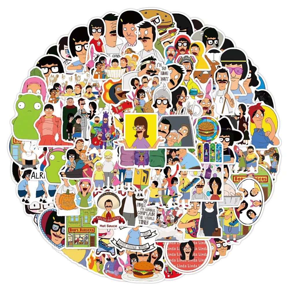 50/100PCS Animation Sticker Happy Burger Shop Character Pattern Snowboard Laptop Luggage Fridge Vinyl Home Decor Stickers Toys
50/100PCS Animation Sticker Happy Burger Shop Character Pattern Snowboard Laptop Luggage Fridge Vinyl Home Decor Stickers Toys