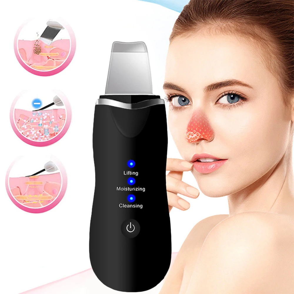 Ultrasonic Skin Scrubber Deep Cleaning Face Scrubber Vibrating Facial Cleansing Skin Spatula Peeling Beauty Instrument Device
Ultrasonic Skin Scrubber Deep Cleaning Face Scrubber Vibrating Facial Cleansing Skin Spatula Peeling Beauty Instrument Device