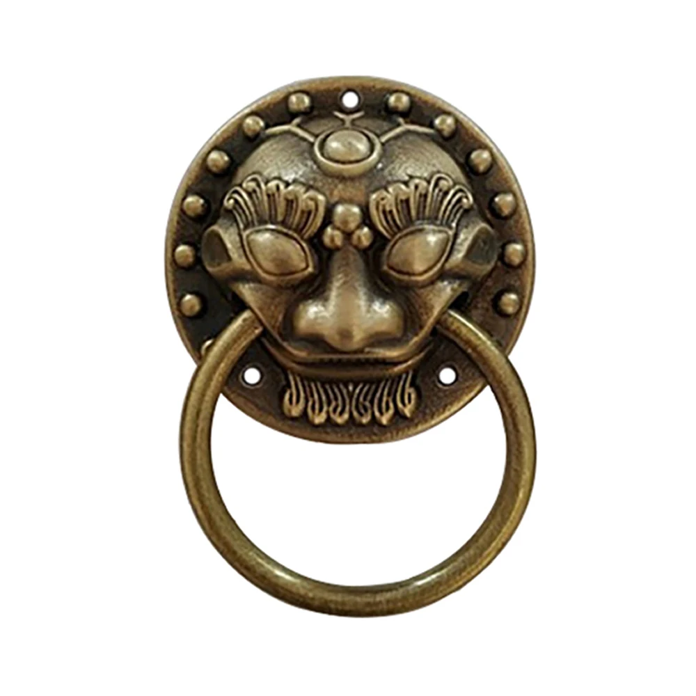 Tiazza Chinese Style Antique Brass Ring Pull Lion Head Handle Kitchen Cabinets Wardrobe Drawer Classical Furniture Decoration 
Tiazza Chinese Style Antique Brass Ring Pull Lion Head Handle Kitchen Cabinets Wardrobe Drawer Classical Furniture Decoration