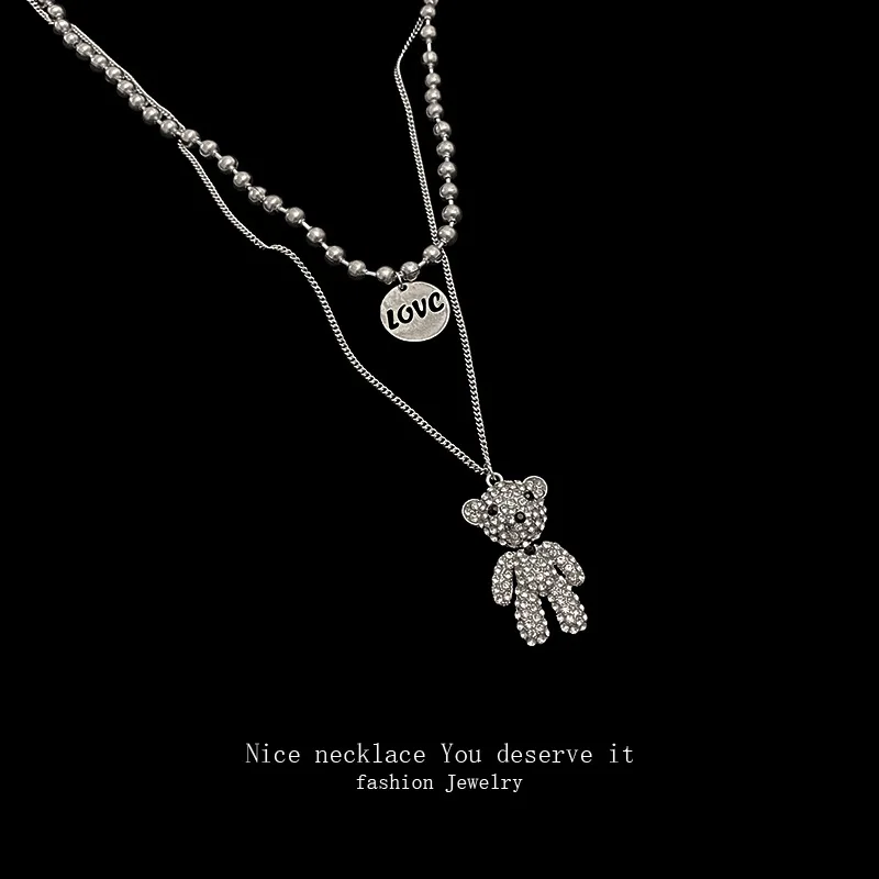 Ожерелье женское в стиле хип-хоп, модное ожерелье с двойным медведем из полностью алмазных камней, сетчатая цепочка знаменитостей, Осень-зи...
Ожерелье женское в стиле хип-хоп, модное ожерелье с двойным медведем из полностью алмазных камней, сетчатая цепочка знаменитостей, Осень-зи...