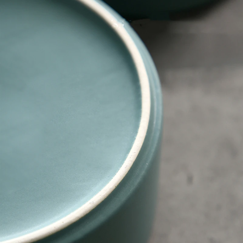 Fruit Salad Dessert Solid Color Ceramic Bowl Flat Bottom Large Creative Nordic Household Ramen Bowl with Wooden Stand
Fruit Salad Dessert Solid Color Ceramic Bowl Flat Bottom Large Creative Nordic Household Ramen Bowl with Wooden Stand