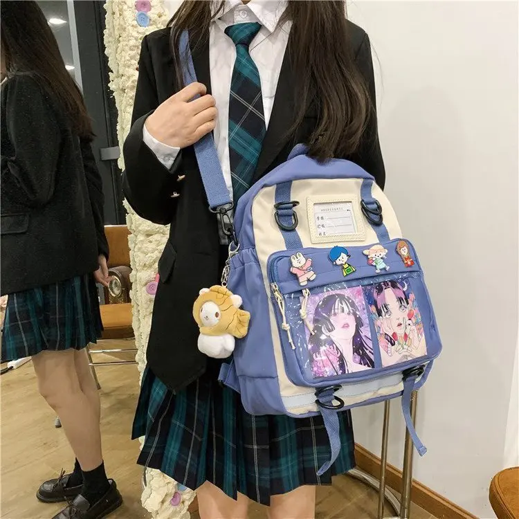 Многофункциональный Рюкзак Kawaii в японском стиле, нейлоновая Наплечная Сумка, школьная сумка для девочек, сумка через плечо, школьные сумки ...
Многофункциональный Рюкзак Kawaii в японском стиле, нейлоновая Наплечная Сумка, школьная сумка для девочек, сумка через плечо, школьные сумки ...