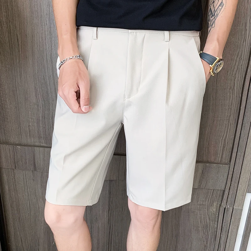 2021Summer Suits Shorts Men Solid Color Business Dress Pants Office Social Casual Slim Fit Pants Wedding Streetwear Trousers
2021Summer Suits Shorts Men Solid Color Business Dress Pants Office Social Casual Slim Fit Pants Wedding Streetwear Trousers