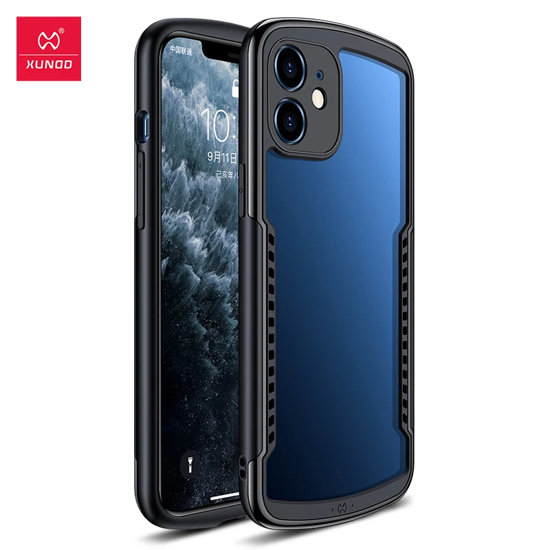 Матовый Прозрачный Роскошный чехол XUNDD для iPhone 12 Mini 5 4 противоударный