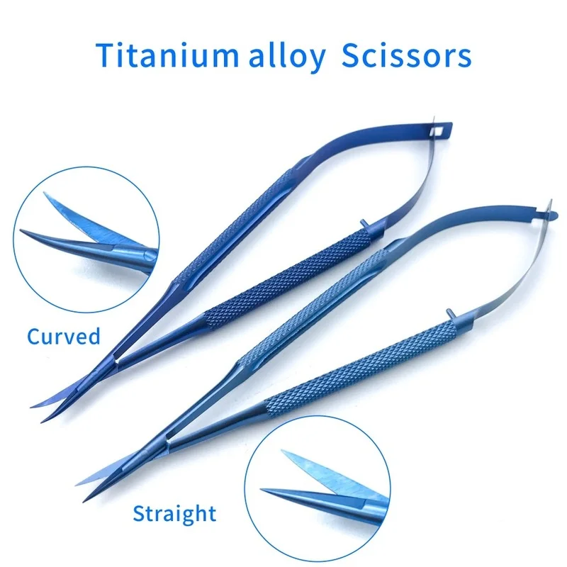 Titanium Ophthalmic Micro Cornea scissors Ophthalmic Surgery scissors Instrument
Titanium Ophthalmic Micro Cornea scissors Ophthalmic Surgery scissors Instrument