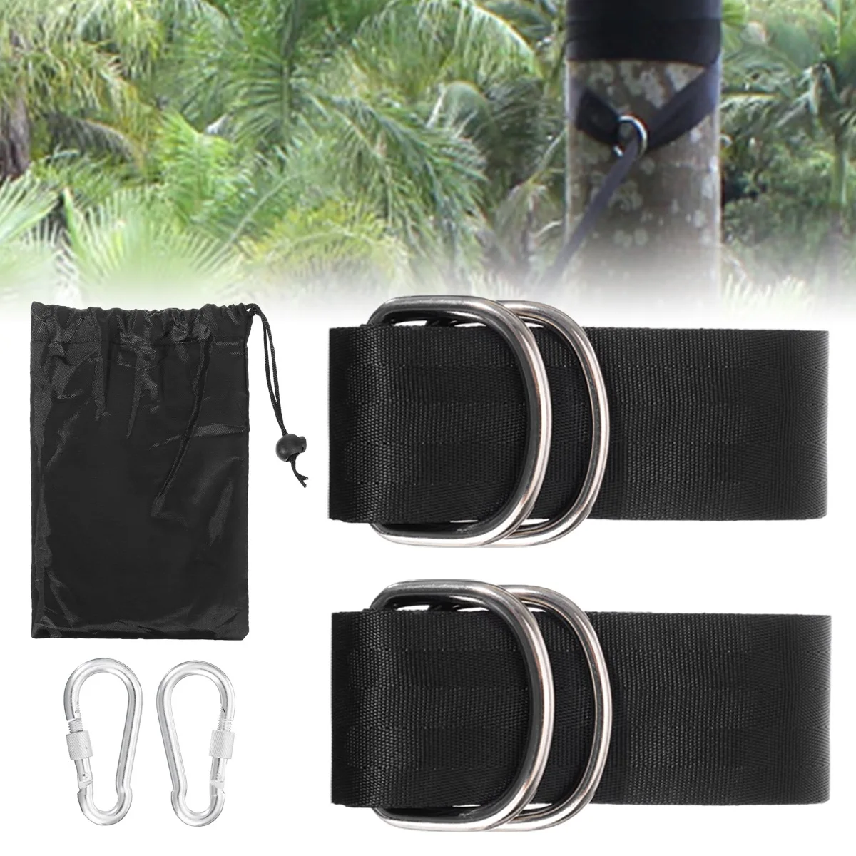 Hammock Straps Set Tree Swing Hanging Kit 150cm Extra Long Swing Hammock Accessories Hanging Belt 1000 KG Load
Hammock Straps Set Tree Swing Hanging Kit 150cm Extra Long Swing Hammock Accessories Hanging Belt 1000 KG Load