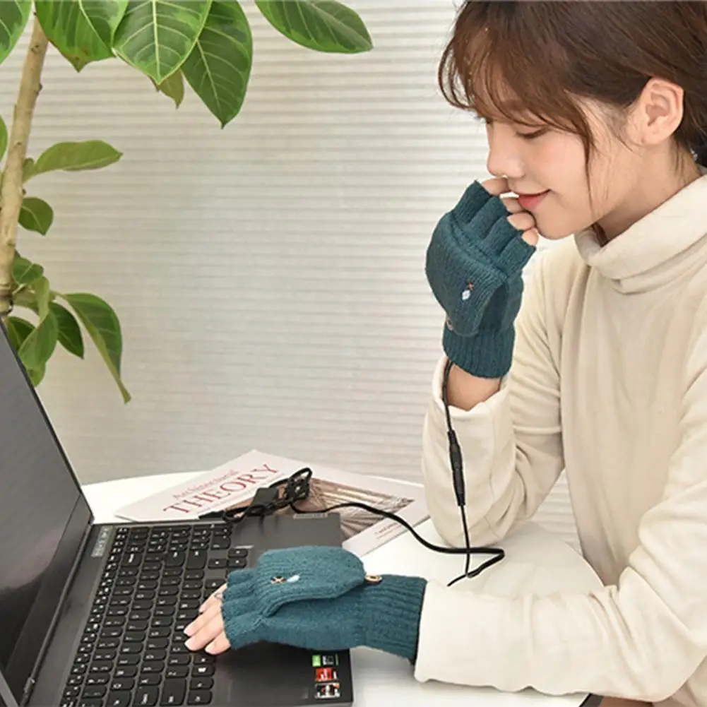 New Adjustable USB Warm Gloves USB Electric Heating Gloves Winter Heated Female Plush Gloves Autumn Gloves Knitted Half-finger
New Adjustable USB Warm Gloves USB Electric Heating Gloves Winter Heated Female Plush Gloves Autumn Gloves Knitted Half-finger