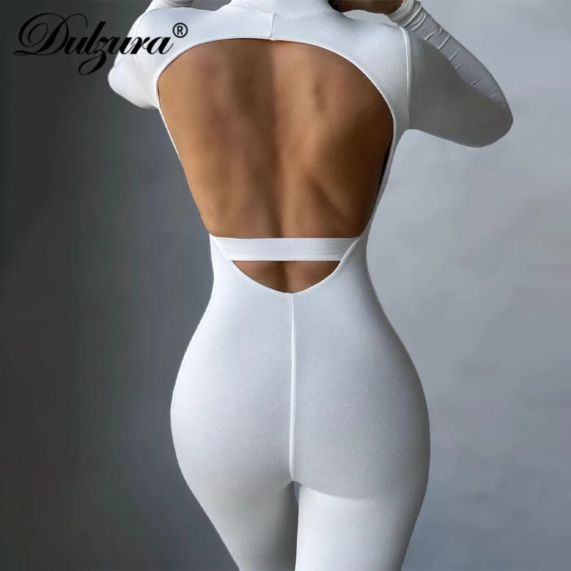 Dulzura Hollow Out Solid Women Long Sleeve Jumpsuit Backless Bodycon Sexy Streetwear Sporty Casual 2021 Summer Clothes Rompers
Dulzura Hollow Out Solid Women Long Sleeve Jumpsuit Backless Bodycon Sexy Streetwear Sporty Casual 2021 Summer Clothes Rompers