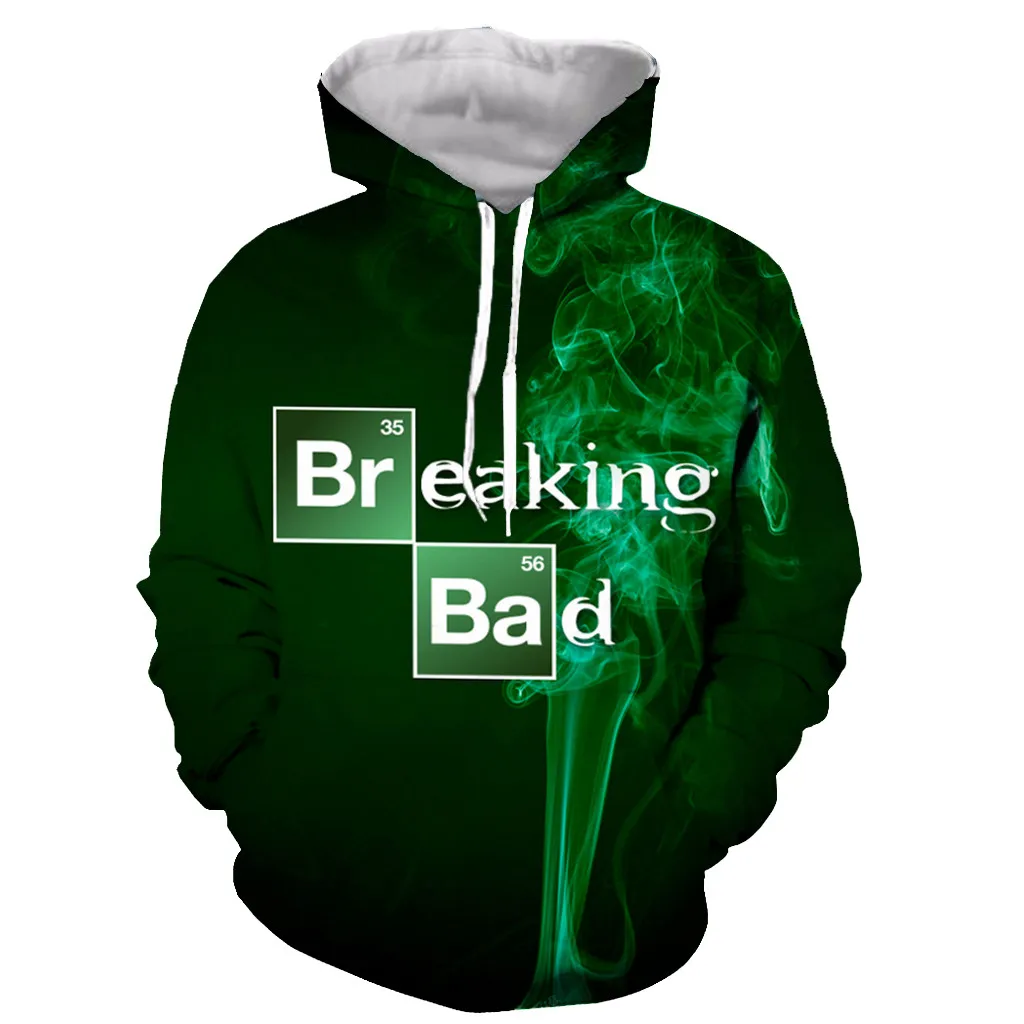 2021 New Breaking Bad Funny New Fashion Long Sleeves 3D Print hoodies Dropshipping
2021 New Breaking Bad Funny New Fashion Long Sleeves 3D Print hoodies Dropshipping