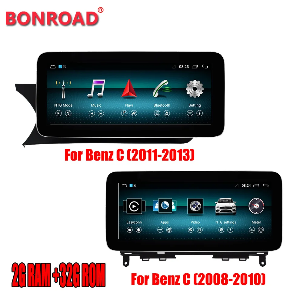 Bonroad anroid 10 0 2G RAM 32GROM монитор для Mercedes benz C Class W204 w205 2008 2018 с BT gps поддержка