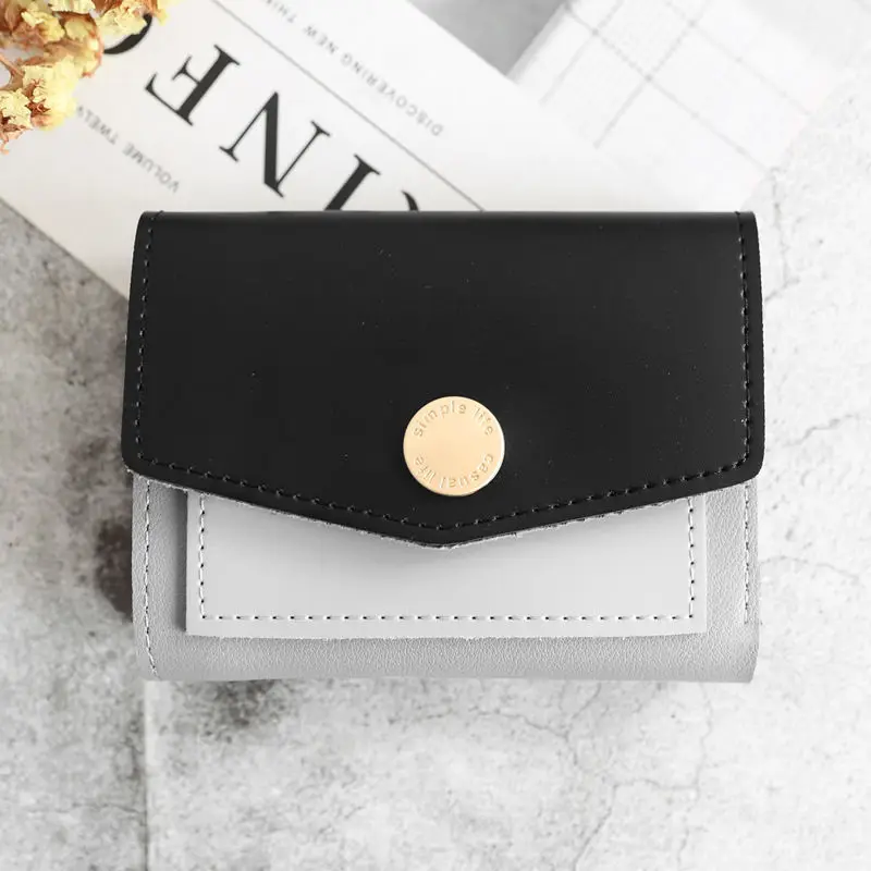 New Small Wallet Women's Short Korean Fashion Color Contrast Simple Mini Student Bag
New Small Wallet Women's Short Korean Fashion Color Contrast Simple Mini Student Bag