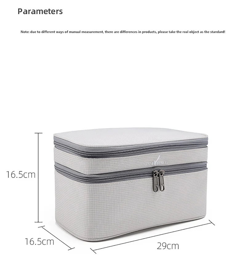 Multifunctional Double Layer Storage Bag, Zipper Closure Waterproof Travel Organizer for Bras Lingerie Panties Toiletries
Multifunctional Double Layer Storage Bag, Zipper Closure Waterproof Travel Organizer for Bras Lingerie Panties Toiletries
