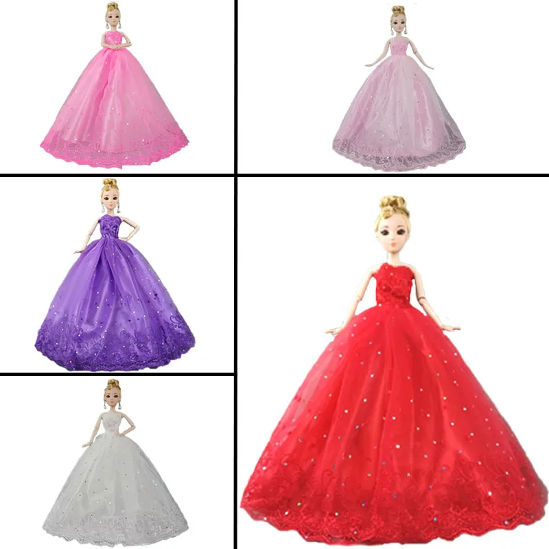 Lace Fashion Doll Dress For Barbie Doll Clothes Gown Wedding Strapless Dresses Outfits For Barbie 1/6 Doll Accessories Toys
Lace Fashion Doll Dress For Barbie Doll Clothes Gown Wedding Strapless Dresses Outfits For Barbie 1/6 Doll Accessories Toys