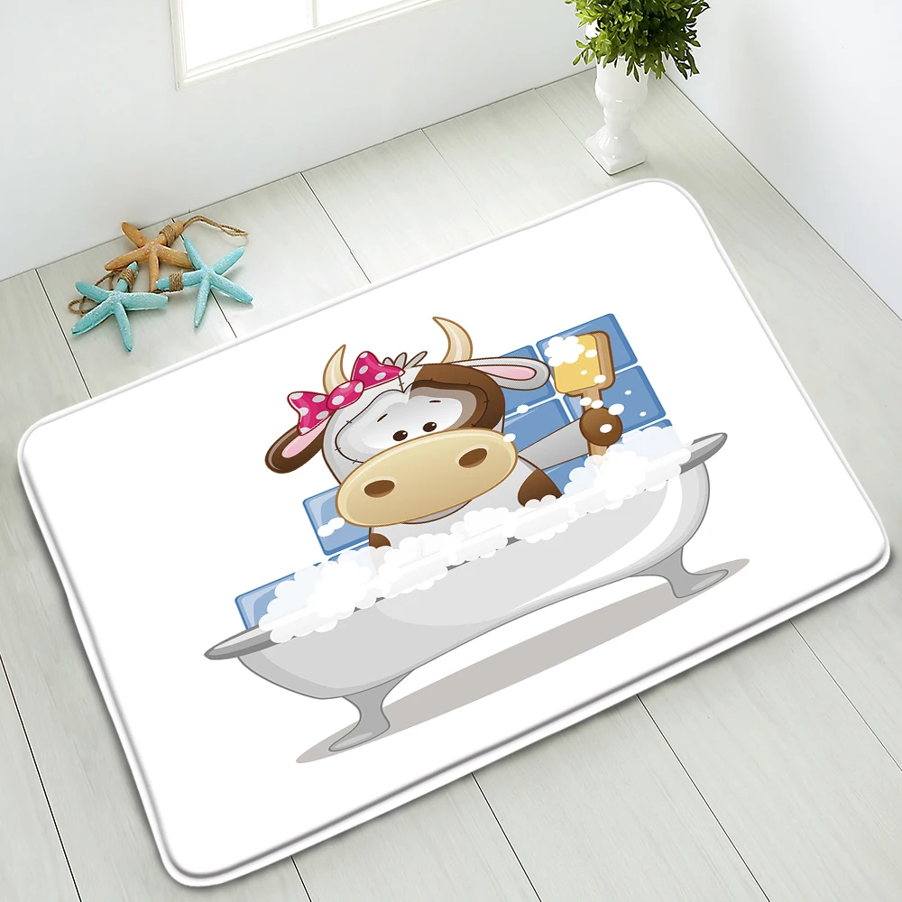 Bathroom Anti-Slip Mat Cartoon Animal Cow Panda Bedroom Kitchen Doormat Balcony Floor Mat Washable Home Carpet Flannel Foot Pad
Bathroom Anti-Slip Mat Cartoon Animal Cow Panda Bedroom Kitchen Doormat Balcony Floor Mat Washable Home Carpet Flannel Foot Pad