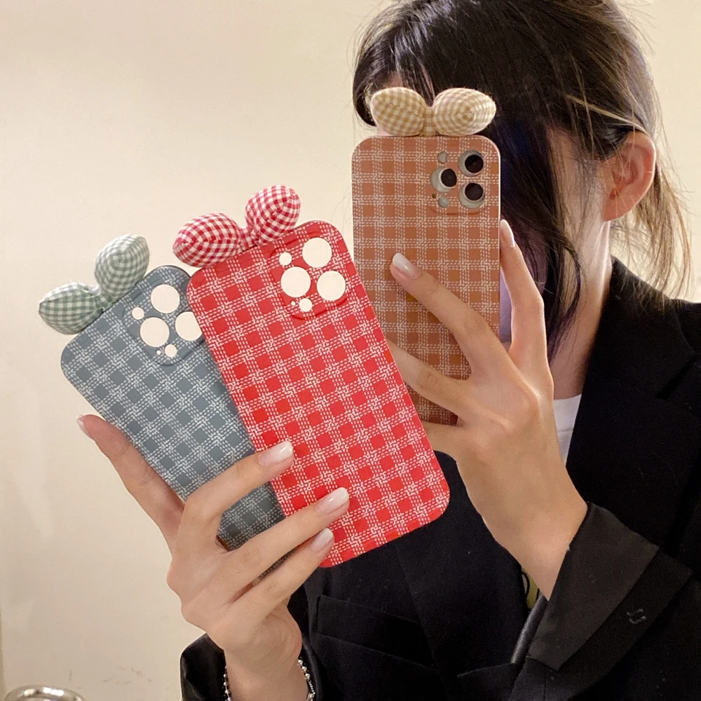 Korean INS Plaid Phone Case for iPhone 13 12 11 Pro X XS MAX XR 7 8 Plus Soft Silicone Cute 3D pillow Luxury Covers Hot Fashion
Korean INS Plaid Phone Case for iPhone 13 12 11 Pro X XS MAX XR 7 8 Plus Soft Silicone Cute 3D pillow Luxury Covers Hot Fashion